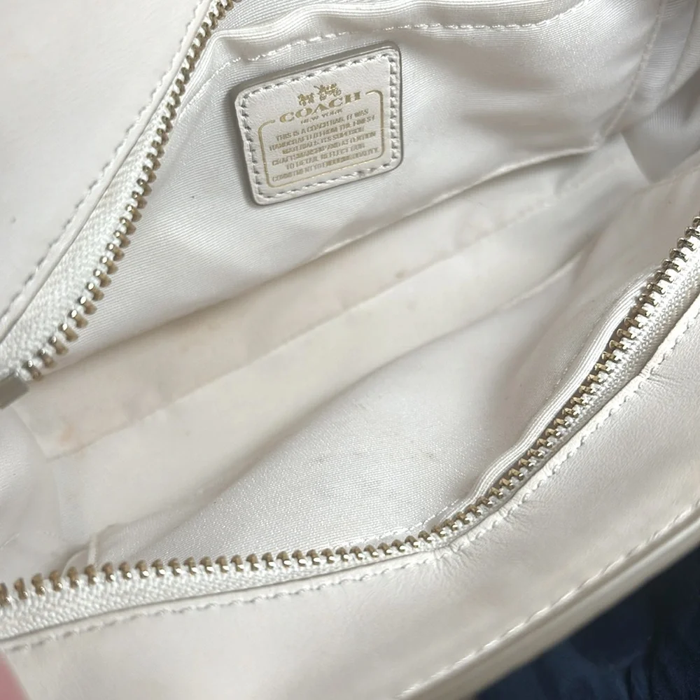 Coach Cream Leather Satchel, Shoulder bag